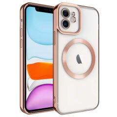 iPhone 11 Kılıf Magsafe Wireless Şarj Özellikli Setro Silikon