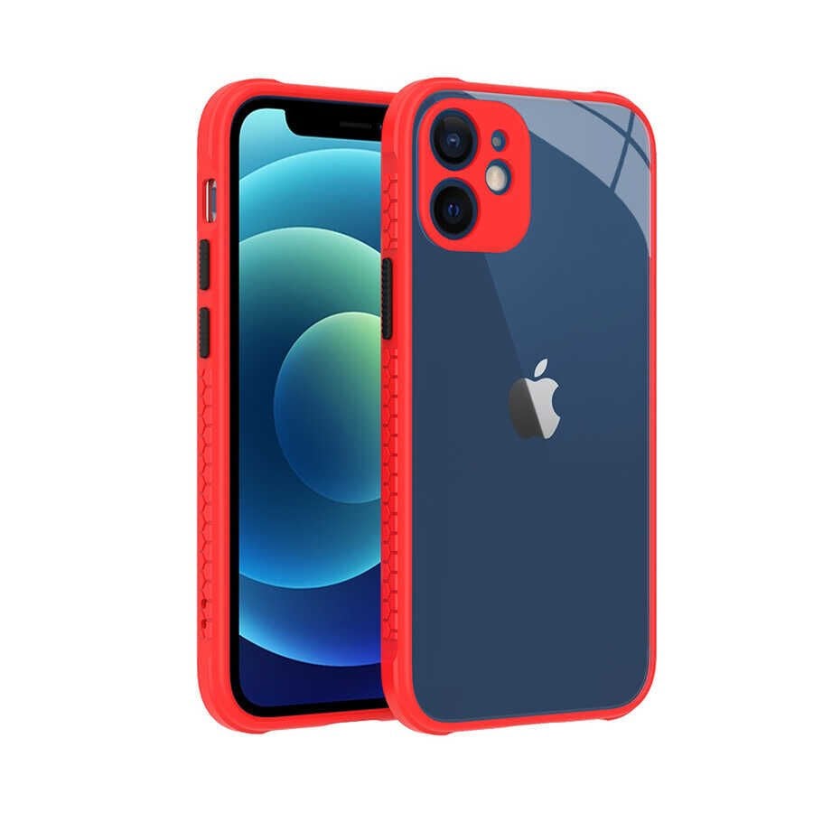 iPhone 12 Mini Kılıf Kaff Kapak Kırmızı