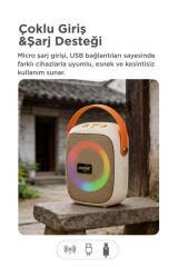 Bluetooth Hoparlör Rgb Işıklı FM Radyo Kablosuz Taşınabilir Speaker GTS-1679