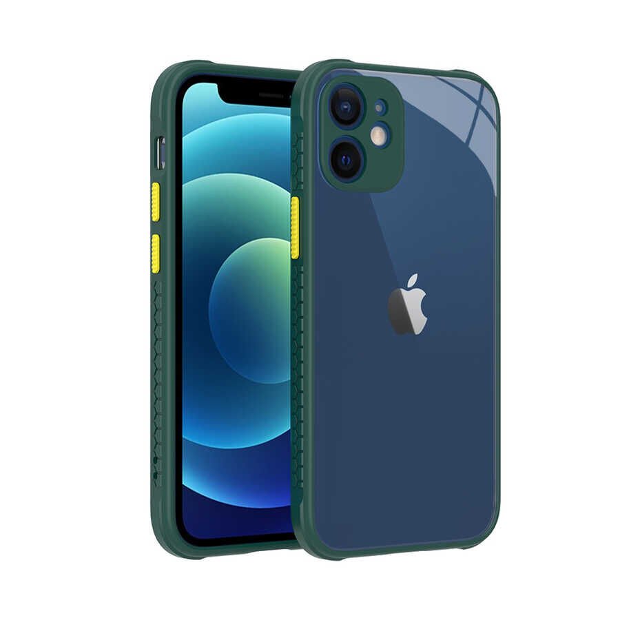 iPhone 12 Mini Kılıf Kaff Kapak Koyu Yeşil
