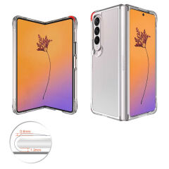 Samsung Galaxy Z Fold 4 Ultra İnce Sert Kamera Çıkıntılı Şeffaf Vonn Kapak Renksiz
