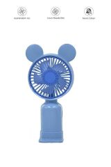 F-12 Mini Taşınabilir Fan Şarjlı 2 Kademeli Ledli Ayıcık Kulak Vantilatör Klima Soğutucu