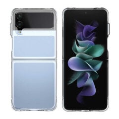 Samsung Galaxy Z Flip 4 Ultra İnce Sert Kamera Çıkıntılı Şeffaf Vonn Kapak Renksiz