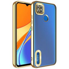Xiaomi Redmi 9C Kılıf Kamera Korumalı Logo Gösteren  Omega Kapak Kılıf