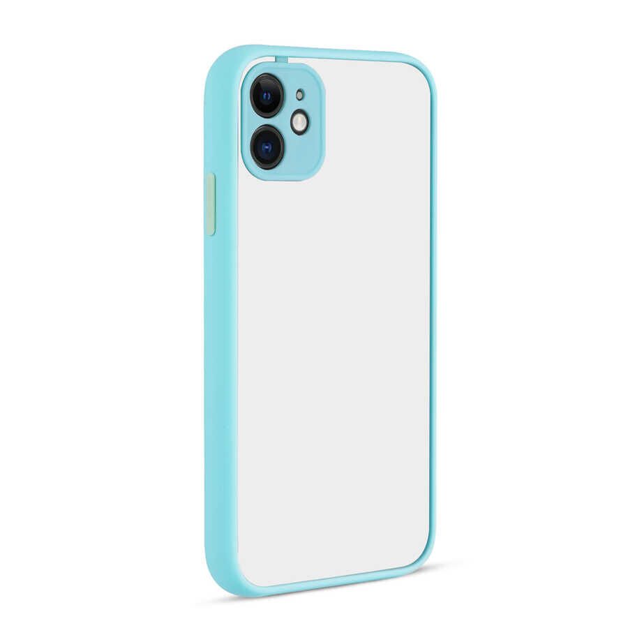 iPhone 12 Mini Kılıf Hux Kapak Turkuaz