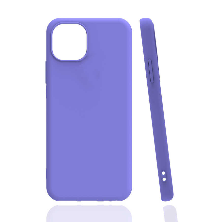 iPhone 13 Mini Kılıf  Biye Silikon Lila
