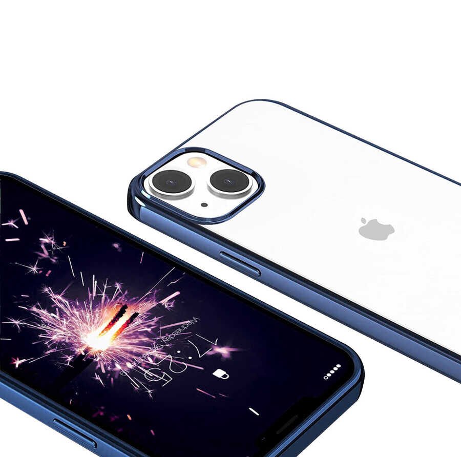 iPhone 13 Kılıf Pixel Kapak Lacivert