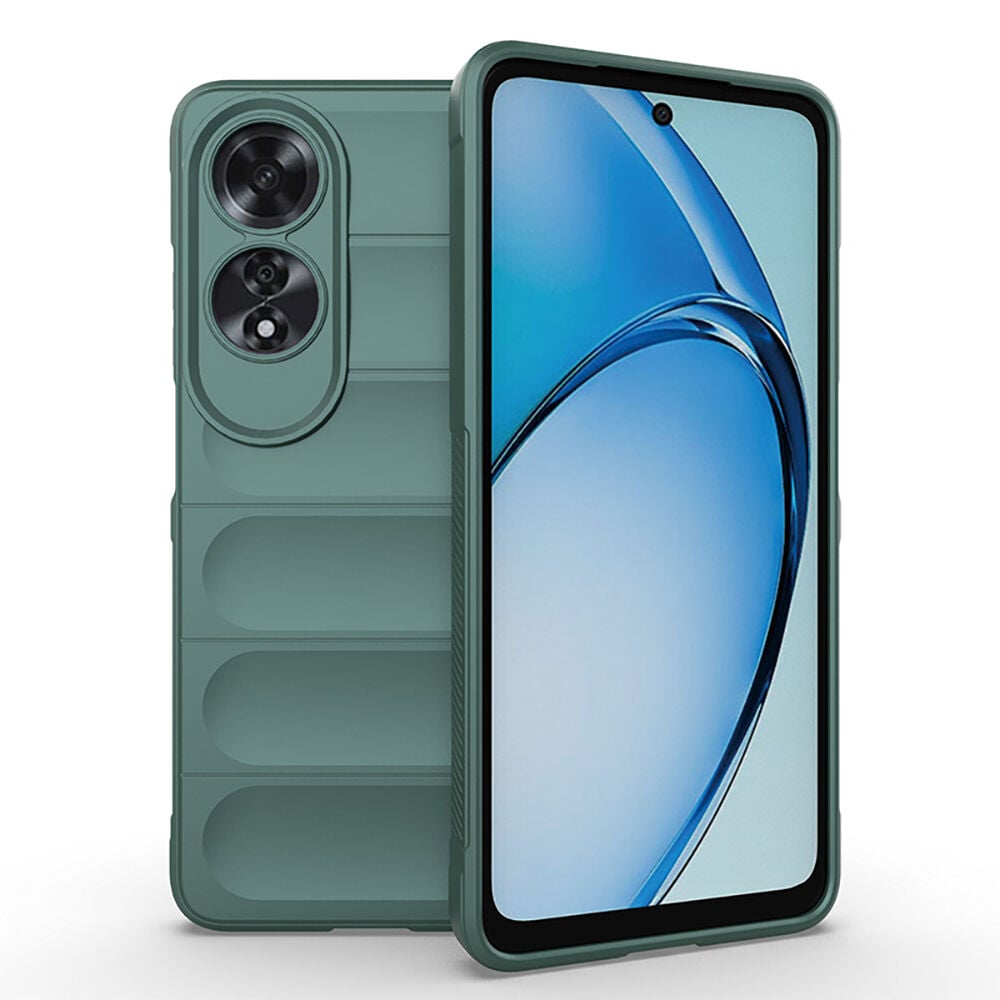 Oppo A60 Kılıf Esnek TPU Oyuklu Arka Yüzey Tasarımlı Etnik Silikon Kapak