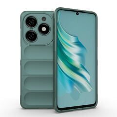 Tecno Spark 20 Kılıf Esnek TPU Oyuklu Arka Yüzey Tasarımlı Etnik Silikon Kapak
