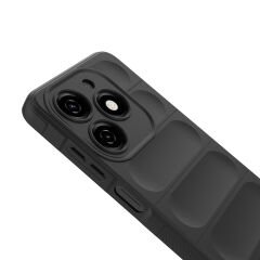 Tecno Spark 20 Kılıf Esnek TPU Oyuklu Arka Yüzey Tasarımlı Etnik Silikon Kapak