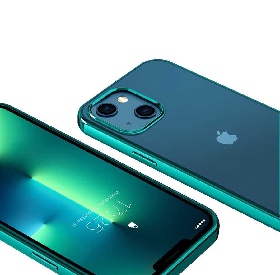 iPhone 13 Kılıf Pixel Kapak Yeşil