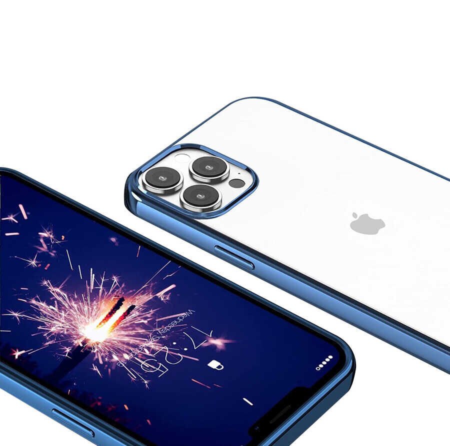 iPhone 13 Pro Max Kılıf Pixel Kapak Mavi