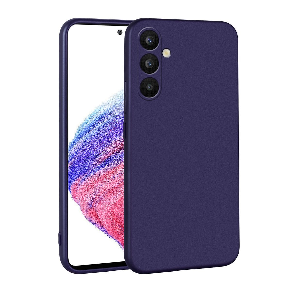 Samsung Galaxy A34 Premier Silikon Kapak Kılıf Lacivert