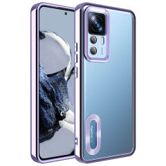 Xiaomi Mi 12T Pro Kılıf Kamera Korumalı Logo Gösteren Omega Kapak