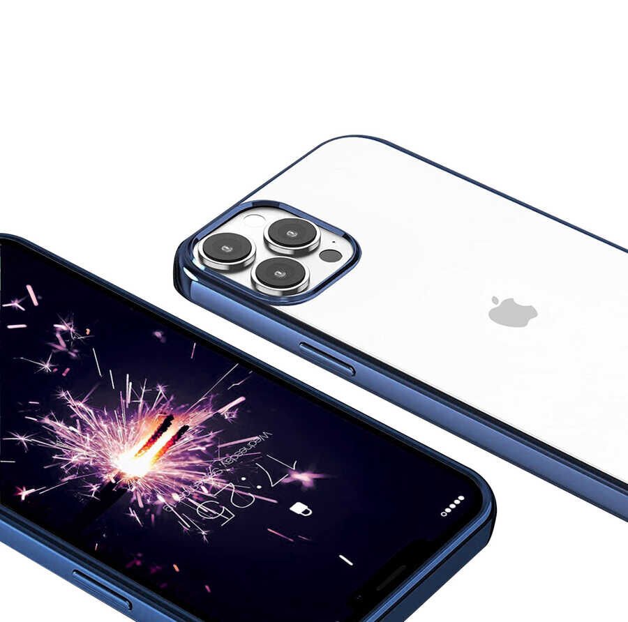 iPhone 13 Pro Max Kılıf Pixel Kapak Lacivert