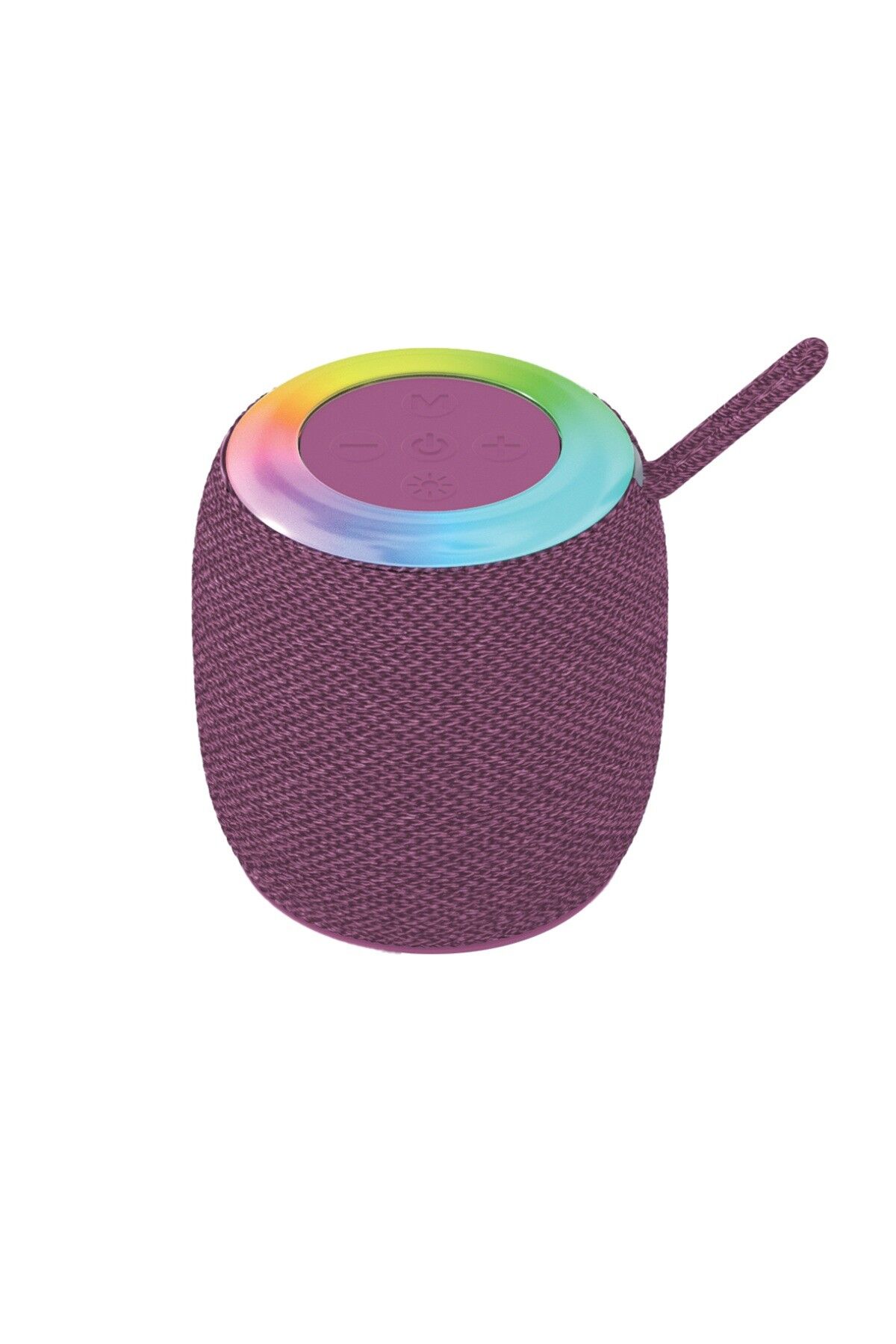 Bluetooth Hoparlör Rgb Işıklı USB FM Destekli Radyo D10 Pembe