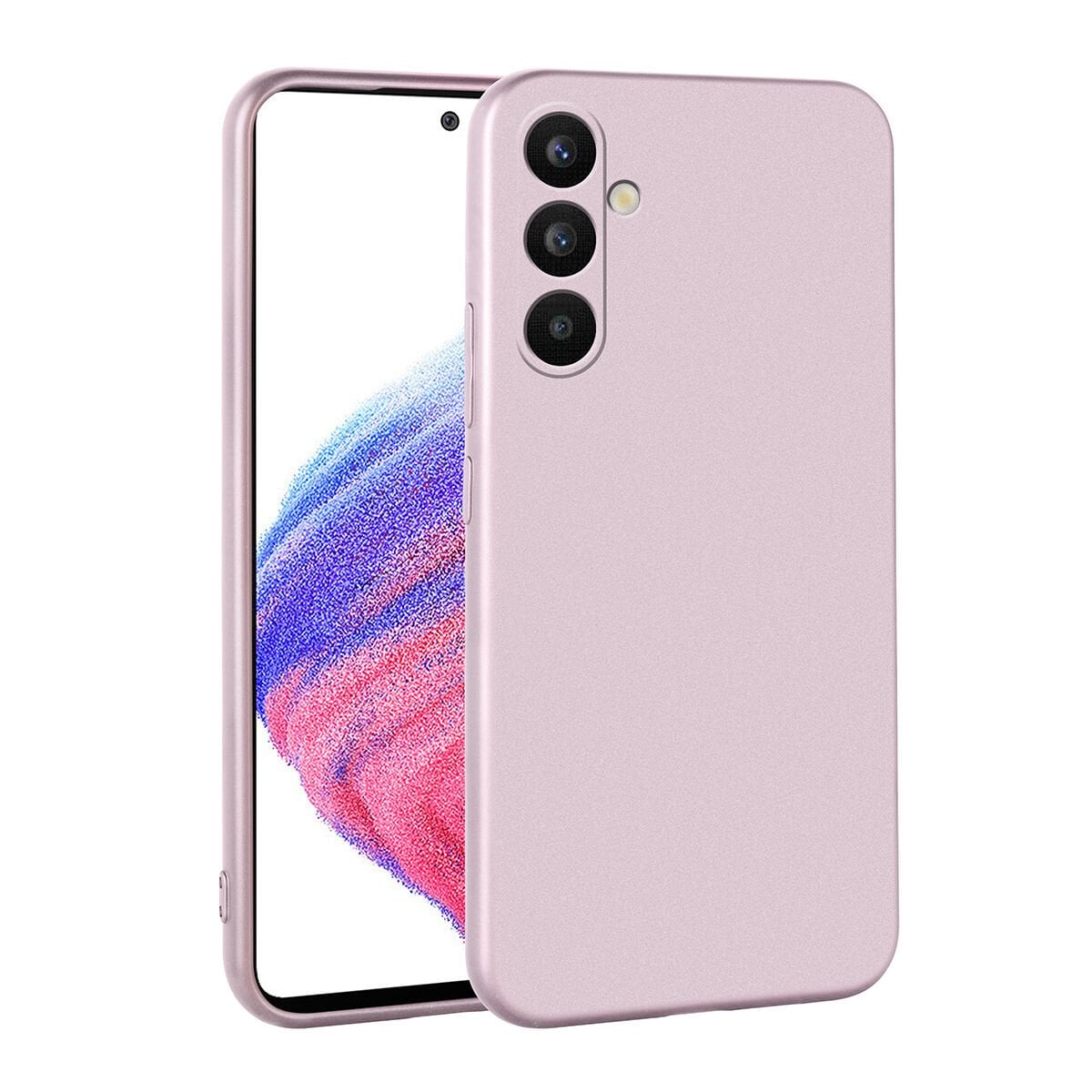 Samsung Galaxy A34 Premier Silikon Kapak Kılıf Rose Gold