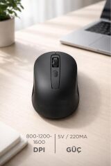 Kablosuz Mouse Usb Alıcılı Fare TM22 Siyah