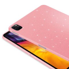 iPad Pro 11 2018 Simli Parlak Görünümlü Tablet Koton Kılıf Lila