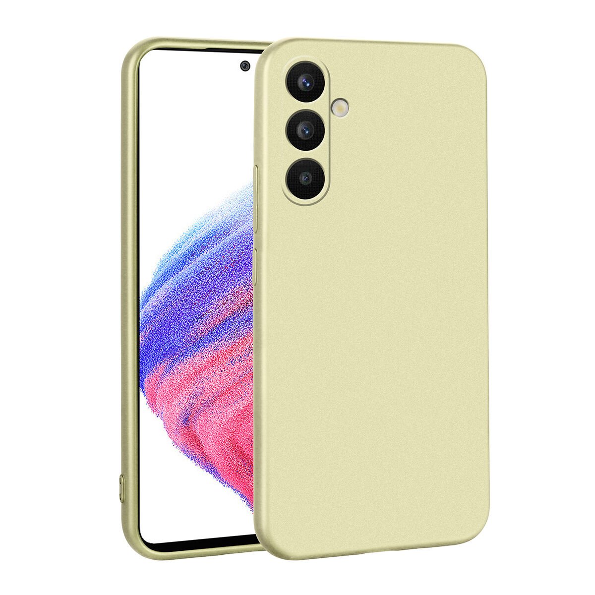 Samsung Galaxy A34 Premier Silikon Kapak Kılıf Gold