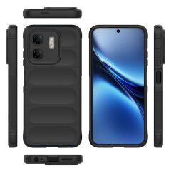 İnfinix Smart 9 Kılıf Esnek TPU Oyuklu Arka Yüzey Tasarımlı Etnik Silikon Kapak