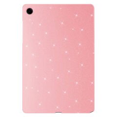 Samsung Galaxy Tab S9 FE Simli Parlak Görünümlü Tablet Koton Kılıf Gümüş