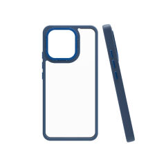 Xiaomi Mi 13 Kılıf Kamera Çıkıntılı Arkası Şeffaf Köşeleri Parlak Renkli Işlemeli Flora Kapak Kırmızı