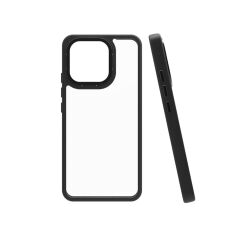 Xiaomi Mi 13 Kılıf Kamera Çıkıntılı Arkası Şeffaf Köşeleri Parlak Renkli Işlemeli Flora Kapak Kırmızı
