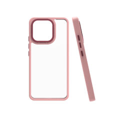Xiaomi Mi 13 Kılıf Kamera Çıkıntılı Arkası Şeffaf Köşeleri Parlak Renkli Işlemeli Flora Kapak Kırmızı
