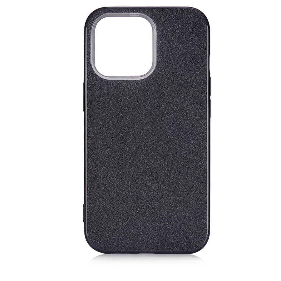 iPhone 13 Pro Max Kılıf Shining Silikon Siyah