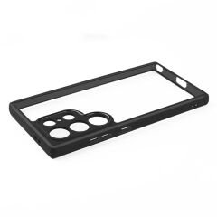 Samsung Galaxy S24 Ultra Kılıf Kamera Korumalı Şeffaf Arka Yüzey New Roll Kapak