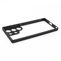 Samsung Galaxy S24 Ultra Kılıf Kamera Korumalı Şeffaf Arka Yüzey New Roll Kapak