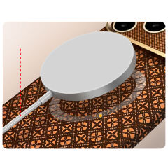 iPhone 18 Pro Max Kılıf MagSafe Şarj Özellikli Premium Retro Çiçek Desenli Kamera Ve Lens Korumali Velix Sert PC Kapak