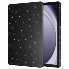 Samsung Galaxy Tab S9 FE Simli Parlak Görünümlü Tablet Koton Kılıf Siyah