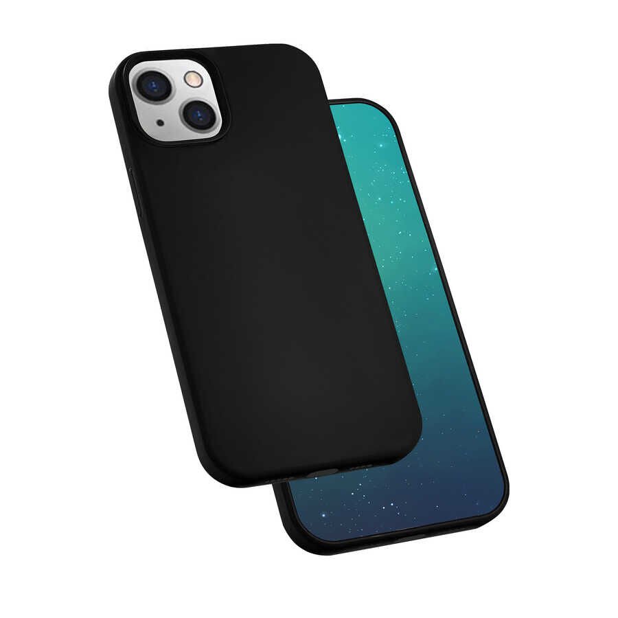 iPhone 13 Mini Kılıf Silk Silikon Siyah