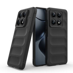 Xiaomi 14T Pro Kılıf Esnek TPU Oyuklu Arka Yüzey Tasarımlı Etnik Silikon Kapak