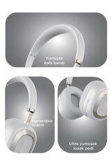 Bluetooth Kulaklık Kulak Üstü Kablosuz Kulaklık HD70 Gri
