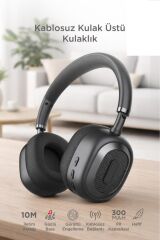 Bluetooth Kulaklık Kulak Üstü Kablosuz Kulaklık HD70 Siyah