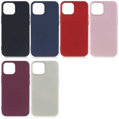 iPhone 13 Mini Kılıf Premier Silikon Kapak Mürdüm