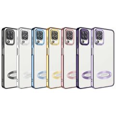 Samsung Galaxy A12 Kılıf Kamera Korumalı Logo Gösteren Omega Kapak