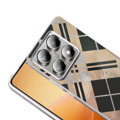 Xiaomi 14T Pro Kılıf Desenli Mep Kapak Gri Leopar