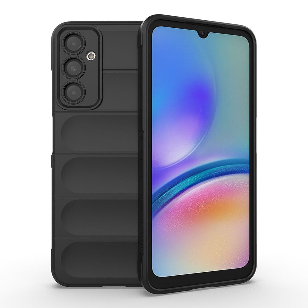 Samsung Galaxy A16 Kılıf Esnek TPU Oyuklu Arka Yüzey Tasarımlı Etnik Silikon Kapak Siyah