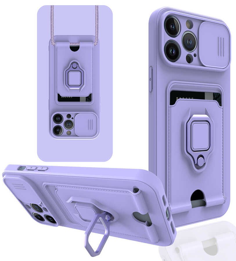 iPhone 13 Pro Max Kılıf ​Pelit Kapak Lila