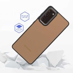 Samsung Galaxy S20 FE Kılıf Kamera Çıkıntılı Arkası Şeffaf Köşeleri Parlak Renkli Işlemeli Flora Kapak Lila