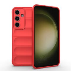 Samsung Galaxy S24 FE Kılıf Esnek TPU Oyuklu Arka Yüzey Tasarımlı Etnik Silikon Kapak
