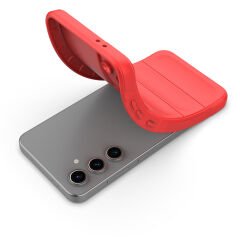 Samsung Galaxy S24 FE Kılıf Esnek TPU Oyuklu Arka Yüzey Tasarımlı Etnik Silikon Kapak