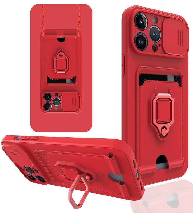 iPhone 13 Pro Max Kılıf ​Pelit Kapak Kırmızı
