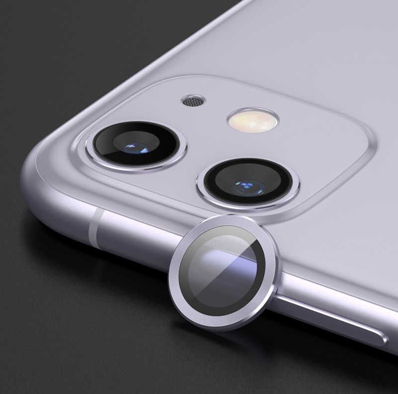 iPhone 12 Mini CL-02 Kamera Lens Koruyucu Lila