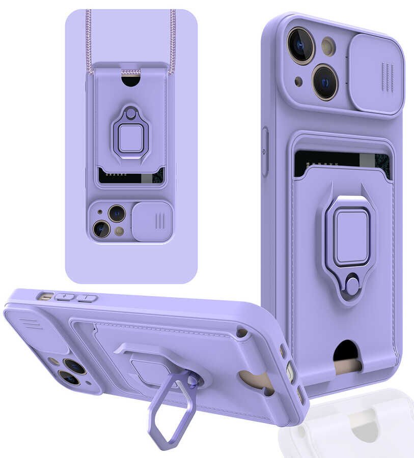 iPhone 13 Kılıf ​Pelit Kapak Lila
