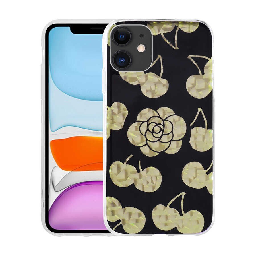 iPhone 11 Kılıf Desenli Sert Elnov Kapak NO1